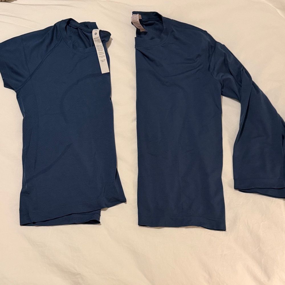 Lululemon Blue Twill shirts